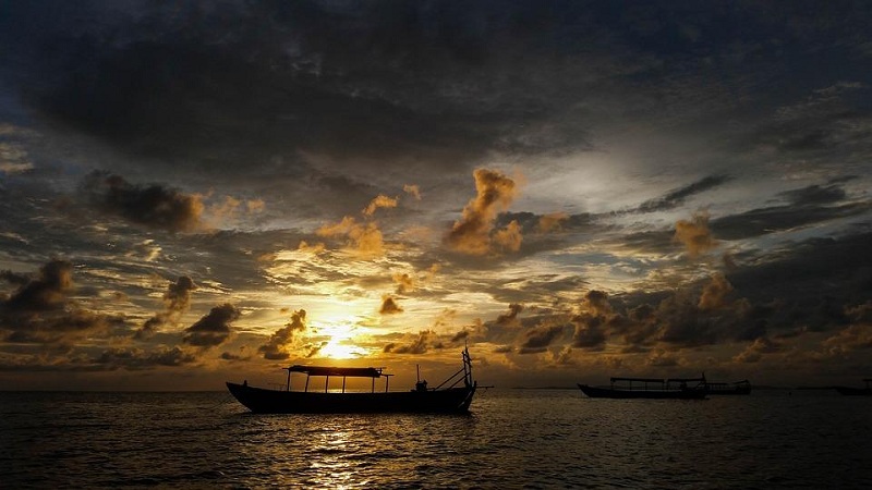 Ngắm hoàng hôn tuyệt đẹp ở cảng Independence